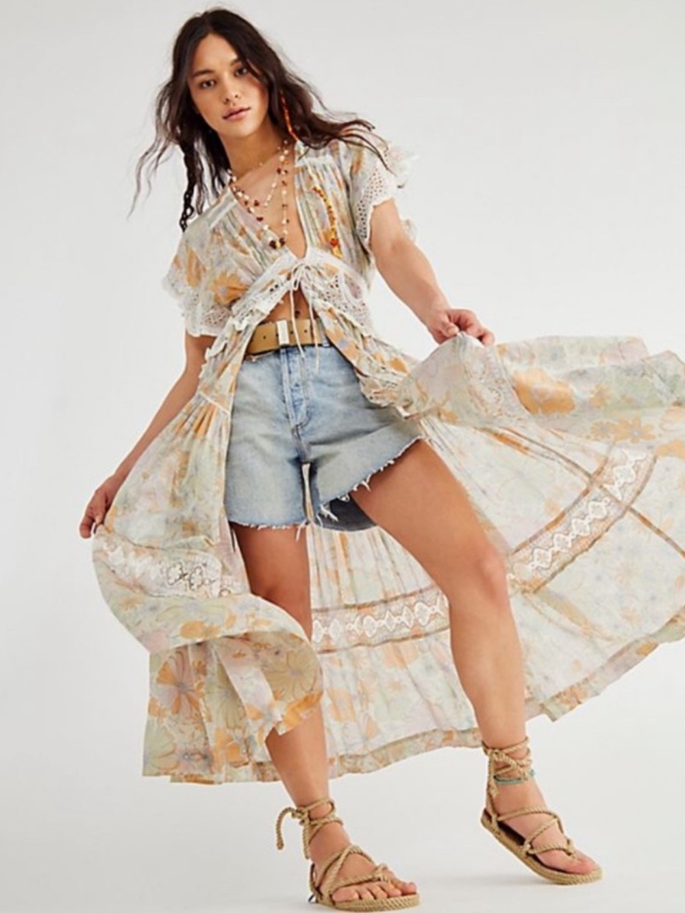 💫FREE PEOPLE💫Field of Dreams Convertible Maxi Top/ Dress ‼️RARE FP 🦄‼️ - Picture 3 of 8
